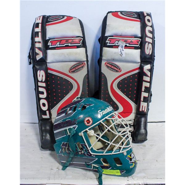 KIDS GOALIE PADS & HELMET