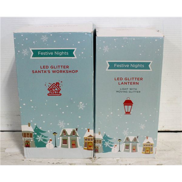 2 NEW FESTIVE LIGHTS LANTERNS