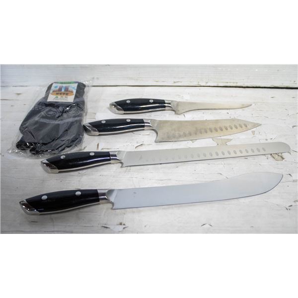 SCHMIDT BROS. 4PC GERMAN ST. STEEL KITCHEN KNIFE