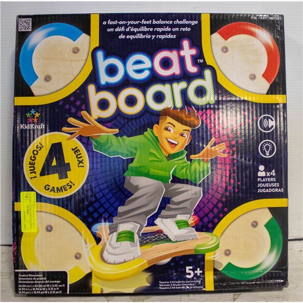 KIDKRAFT BEAT BOARD MUSICAL GAME, UP TO 4 PLAYERS