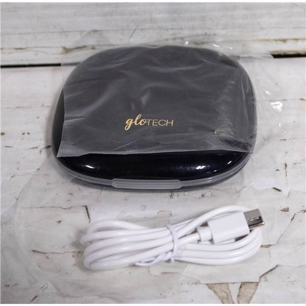 NEW GLO TECH RECHARGEABLE LED COMPACT MIRROR