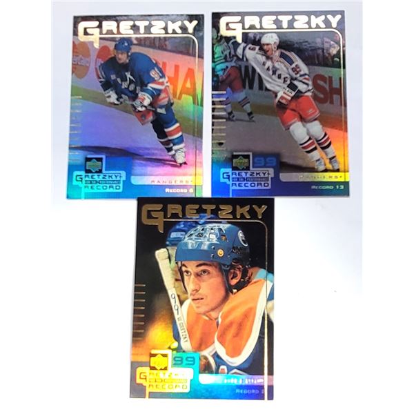 30)  LOT OF 3 WAYNE GRETZKY UPPER DECK HOCKEY