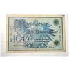 15)  FROM 1908 GERMANY, 100 MARK BANKNOTE.