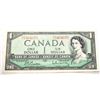 Image 1 : 13)  CANADIAN $1.00 BANKNOTE FROM 1954.