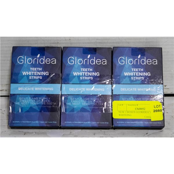 NEW 3 BOXES GLORIDEA TEETH WHITEING