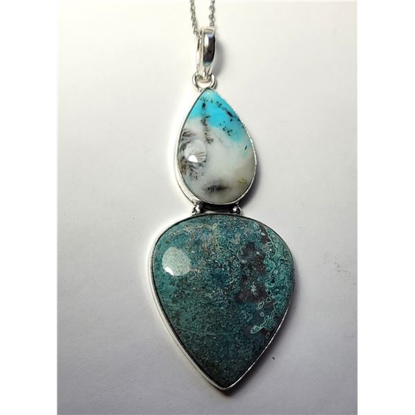 34)  NATURAL MEXICAN LAGUNA LACE & MARINE