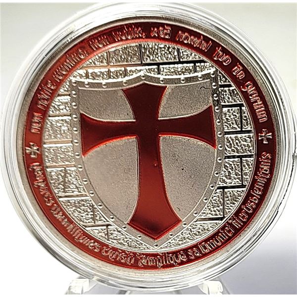 19)   SILVER TONE WITHRED ENAMEL, ENCAPSULATED