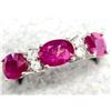 BZ2053-99C SILVER RUBY AND CZ RING