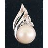 BZ2053-67C 10K 1.13G PEARL AND CZ PENDANT