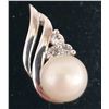 Image 2 : BZ2053-67C 10K 1.13G PEARL AND CZ PENDANT
