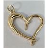 Image 2 : BZ2053-58C 10K 0.72G HEART PENDANT