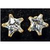 Image 2 : BZ2053-77C 14K STAR CZ SCREW BACK EARRINGS