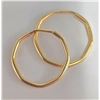 Image 2 : BZ2053-89C 10K 0.5G HOOP EARRINGS