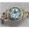 BZ2053-100C SILVER BLUE TOPAZ RING