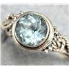 Image 2 : BZ2053-100C SILVER BLUE TOPAZ RING
