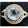 Image 1 : BZ2053-97C SILVER BLUE TOPAZ RING