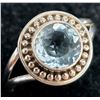 Image 2 : BZ2053-97C SILVER BLUE TOPAZ RING