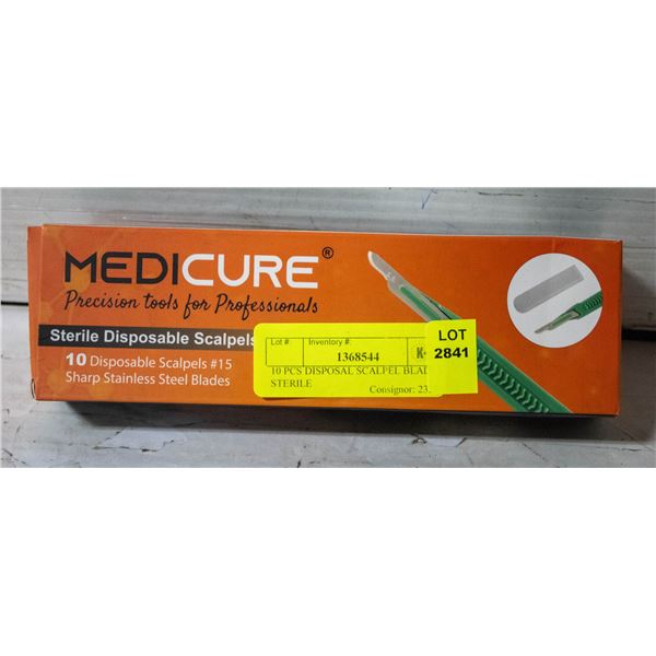10 PCS DISPOSAL SCALPEL BLADES STERILE