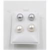 Image 1 : #65-NATURAL AKUYA PEARL EARRINGS 2 PCS