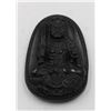 #161-NATURAL BLACK OBSIDIAN BUDDHIST PENDANT