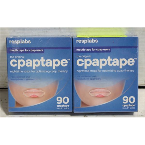 2 PCS MOUTH TAPE FOR CPAP USERS 90 STRIPS NEW