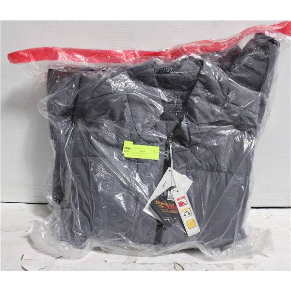 NEW MENS JACKET SZ 4XL, INSULATED, GRAY