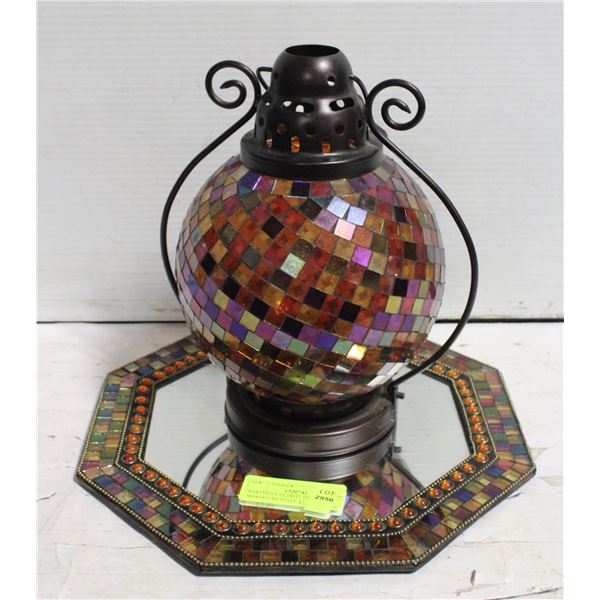 PARTYLITE GLOBAL FUSION MOROCCAN STYLE 12" MIRROR