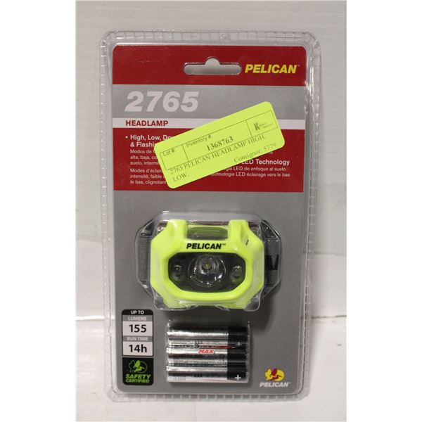 2765 PELICAN HEADLAMP HIGH, LOW,