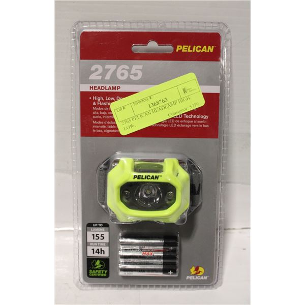2765 PELICAN HEADLAMP HIGH, LOW,