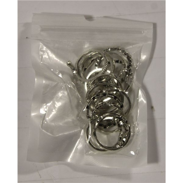 NEW 16 VARIOUS METAL RINGS