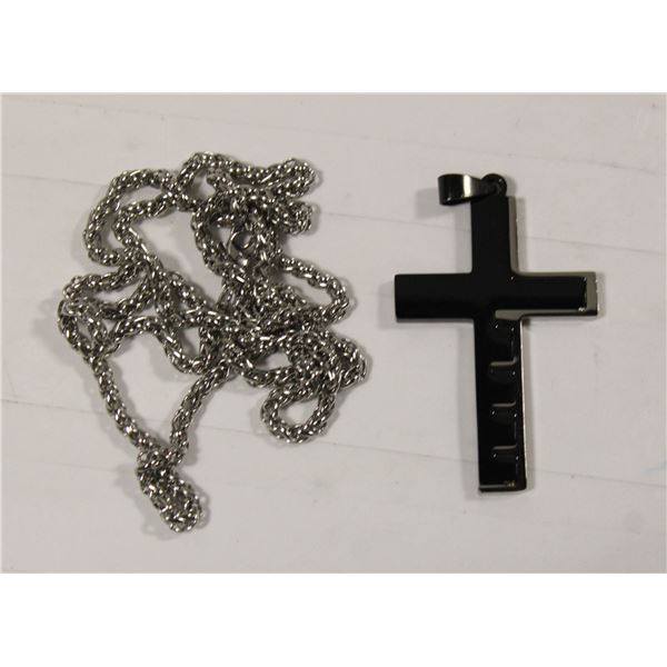 NEW CROSS PEDANT WITH 23” CHAIN
