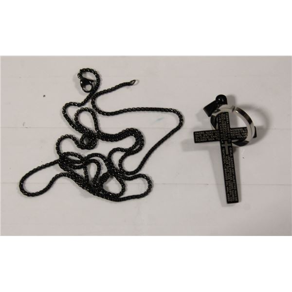 NEW CROSS PEDANT WITH 23” CHAIN