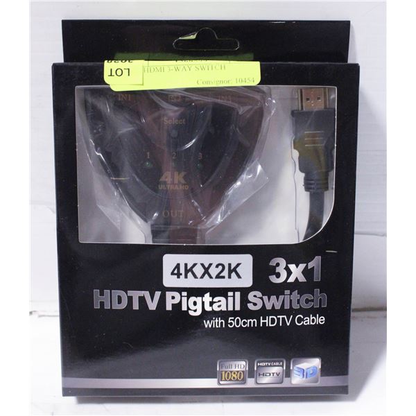 NEW HDMI 3-WAY SWITCH