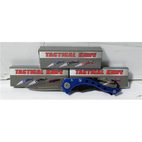 NEW 3X POCKET KNIVES