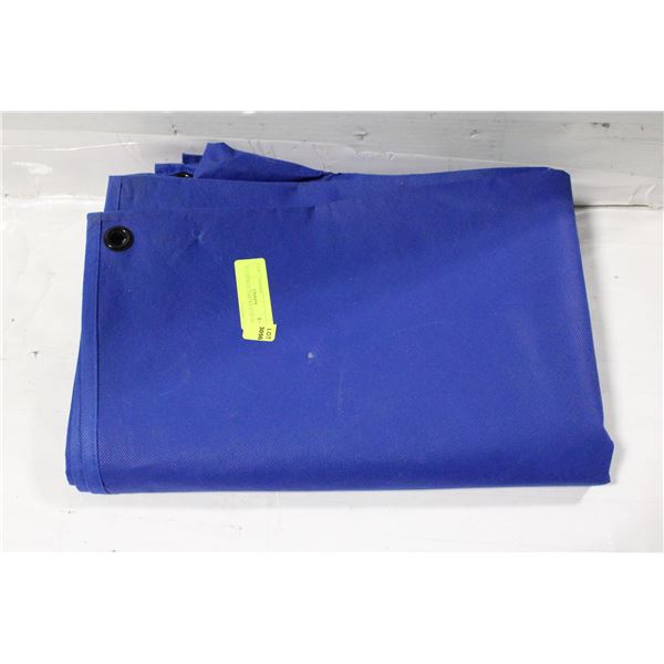 CLOTH BLUE TARP WITH GROMETS