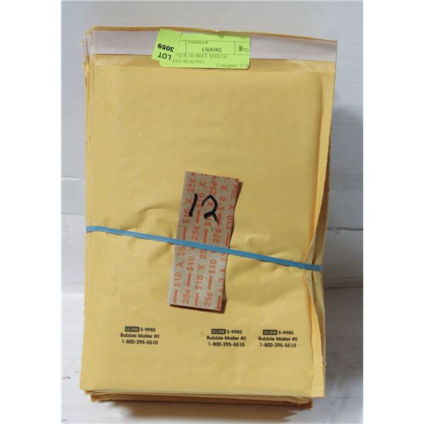 12 NEW BUBBLE MAILER SELF-SEALING