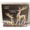 Image 1 : SET OF 2 DEERS STANDING ORNAMENT