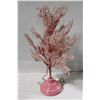 19" PRE-LIT ICE TREE PINK