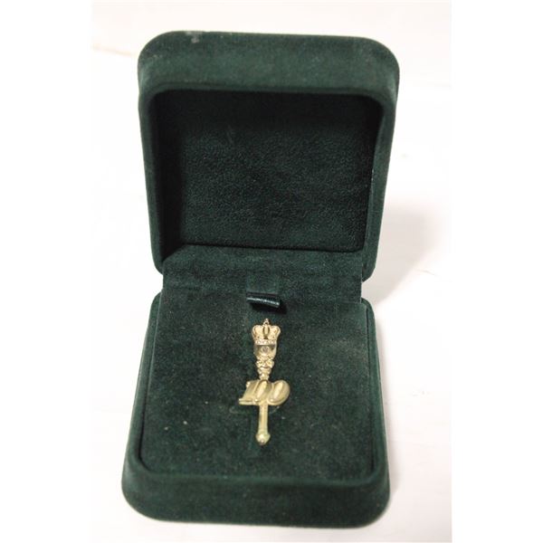 100 YR. PIN ON RARE AB. MACE PIN