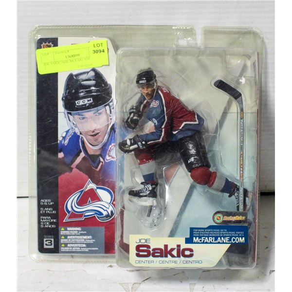 JOE SAKIC NHL MCFARLANE SERIES 3