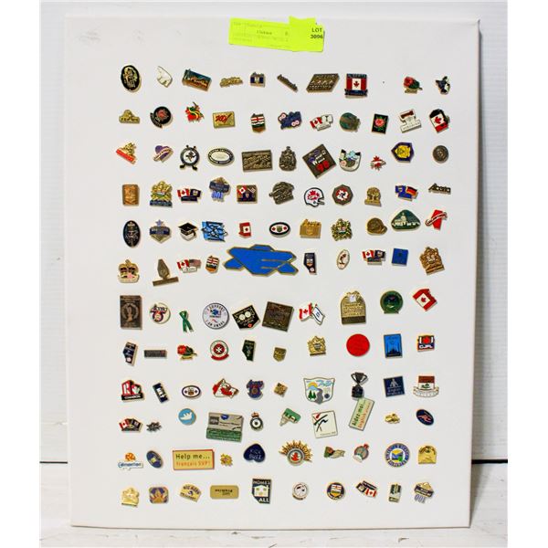 120 COLLECTOR PINS - METAL & ALL DIFFERENT
