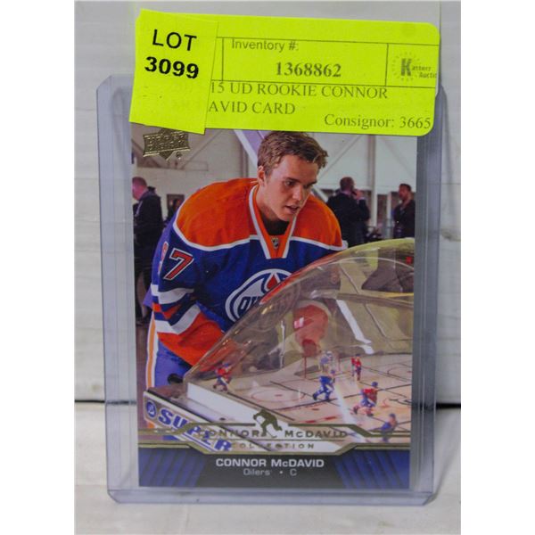 2015-15 UD ROOKIE CONNOR MCDAVID CARD