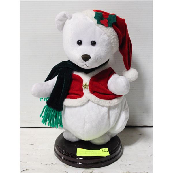 13" DANCING/SINGING SNOW BEAR