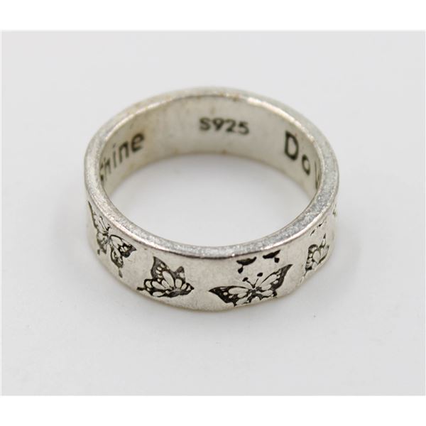 11.5G 925 STERLING SILVER SZ 7-1/4 INSCRIBED
