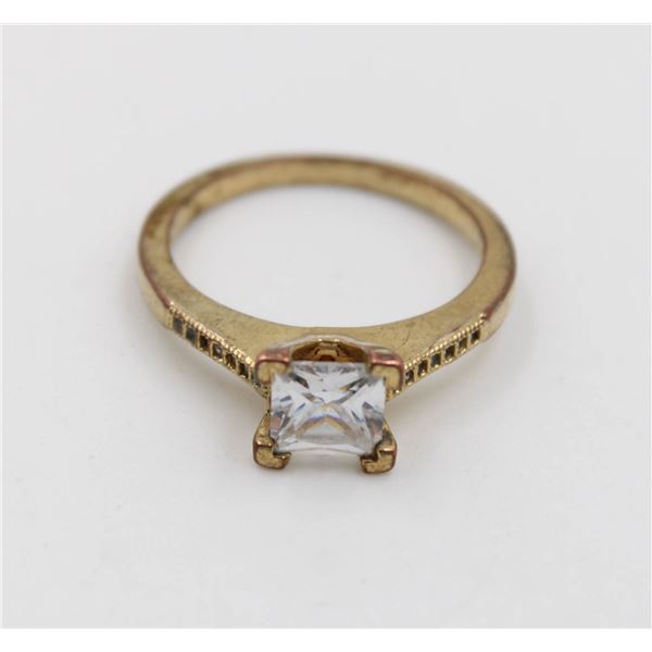 SZ 8 GOLD PLATED RING