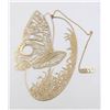 6" GORGEOUS MILLED BRASS BUTTERFLY WINDOW HANGING