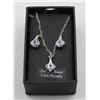 CUBIC ZIRCONIA EARRINGS & NECKLACE SET