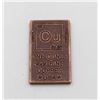 SOLID 1 OZ PURE COPPER BULLION