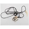 ELEPHANT PENDANT & REAL TOOTH NECKLACE -