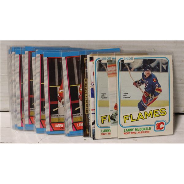 LANNY MCDONALD HOCKEY CARD COLLECTION